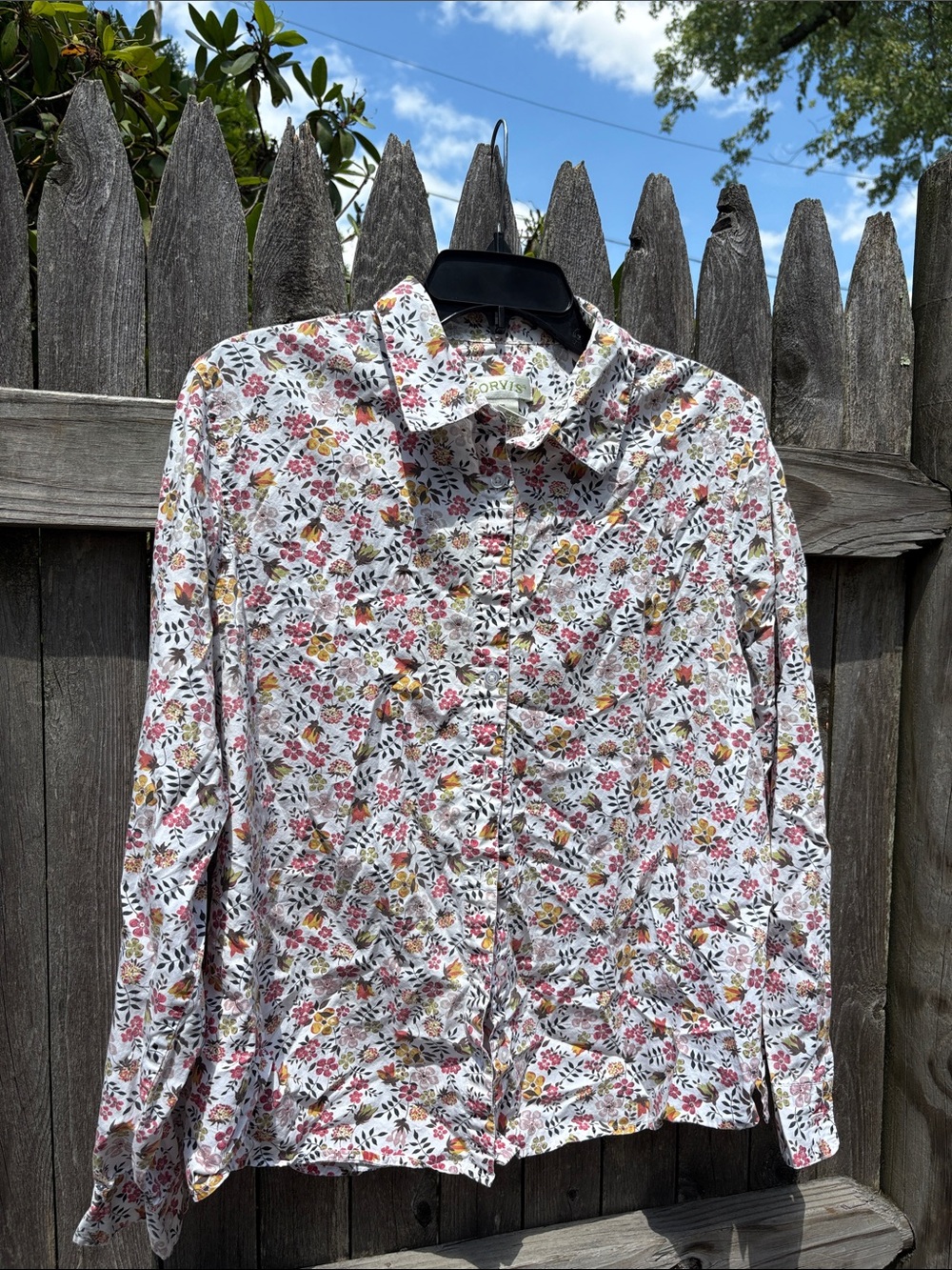 Orvis size 16 cotton floral button down.